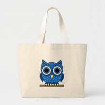 búho bolsas lienzo