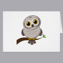 Búho Cutie tarjetas