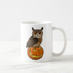 Búho de Eagle del eurasiático de Halloween Taza De Café