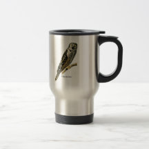 Búho de halcón septentrional tazas de café