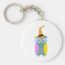 búho de Halloween Llavero Personalizado