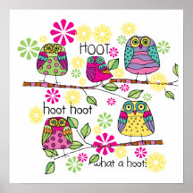 Búho de Hootie Poster