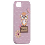 Búho de la mariposa iPhone 5 Case-Mate cárcasas