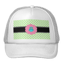 Búho de lujo de la turquesa gorro de camionero