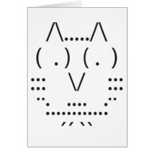 Búho del ASCII Felicitacion