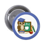 Búho del escolar pins