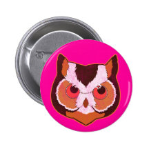 Búho del vintage pin