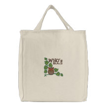 Búho divertido del bolso de Whos Bolsas De Lienzo