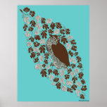 Búho en el roble posters