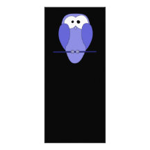 Búho en la noche. Azul, negro Lonas Publicitarias