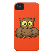 Búho lindo iPhone 4 Case-Mate protectores