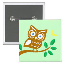 Búho lindo pins