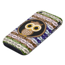 búho lindo tough iPhone 3 carcasa