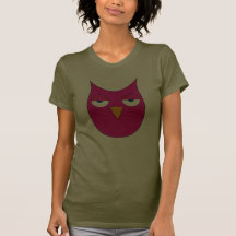 ¿Búho magenta lindo - tan qué? Camisetas