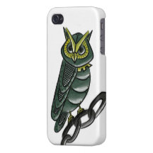 Búho mecánico iPhone 4 protectores