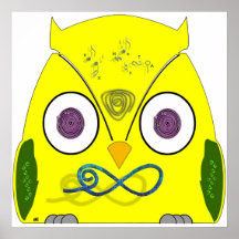 Buho menos infinito Amarillo - El Bueno Poster