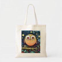 Búho psicodélico bolsa