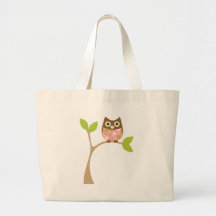 Búho rosado del bebé bolsa de mano