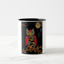 Búho sabio tazas de café
