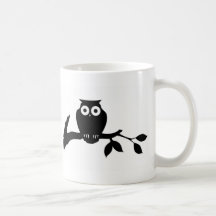 búho taza de café