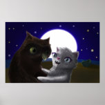 Búho y gato impresiones