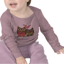 Búhos del amor camisetas