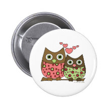 Búhos del amor pin