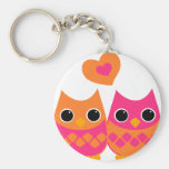 Búhos dulces del amor llaveros