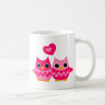 Búhos dulces del amor tazas de café