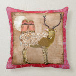 Búhos gitanos rosados de oro y claro de luna adorn almohadas