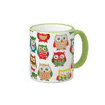 Búhos lindos de Litte Taza