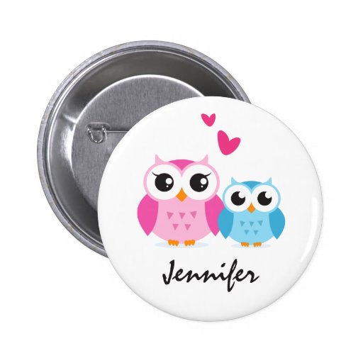 Búhos lindos del dibujo animado con nombre persona pin de Zazzle.es