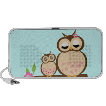 Búhos lindos del dibujo animado mp3 altavoz