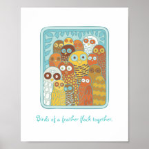 Búhos Poster