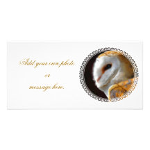 BÚHOS TARJETA CON FOTO PERSONALIZADA