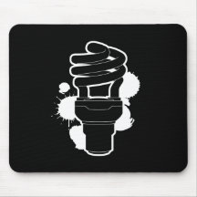 Bulbo ahorro de energía tapete de ratón
