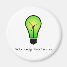 Bulbo de la energía limpia - imán