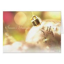 Bulbo del navidad blanco tarjetón