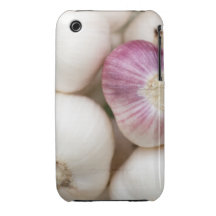 Bulbos del ajo iPhone 3 Case-Mate protectores
