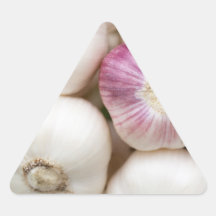 Bulbos del ajo colcomanias de triangulo personalizadas