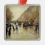 Bulevar Poissonniere en la lluvia, c.1885 Ornamentos Para Reyes Magos