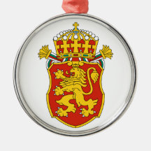 Bulgaria poco escudo de armas adorno de navidad