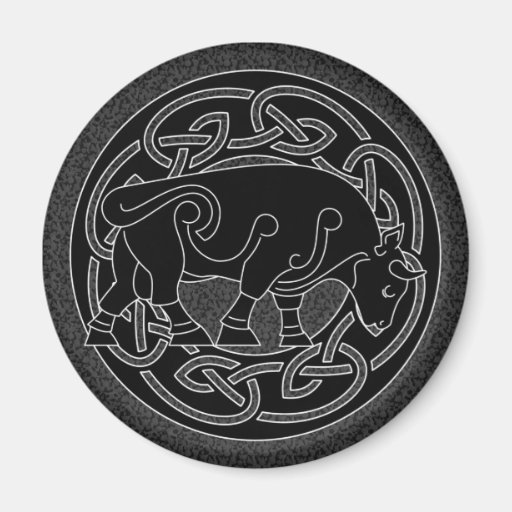 Bull de la prosperidad - imán de Knotwork del Celt