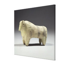 Bull en el estilo de Ubaid, c.4000-3500 A.C. (terr Impresion De Lienzo