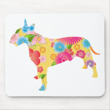 Bull terrier alfombrillas de raton