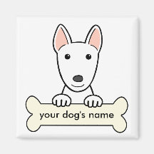 Bull terrier personalizado imanes para frigoríficos