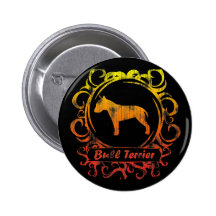 Bull terrier resistido con clase pins