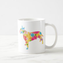 Bull terrier tazas