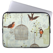 Bullfinches en manga de la electrónica del jardín  funda ordendadores
