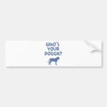 Bullmastiff Etiqueta De Parachoque